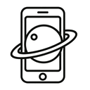 icon_space_smartphone_outline icon preview