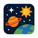 icon_space_sun_flat_design icon preview