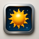 icon_space_sun_metallic icon preview