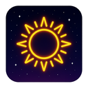 icon_space_sun_neon icon preview