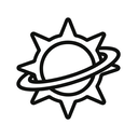 icon_space_sun_outline icon preview