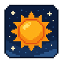 icon_space_sun_pixel_art icon preview