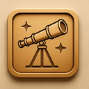 icon_space_telescope_embossed icon preview