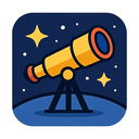icon_space_telescope_flat_design icon preview
