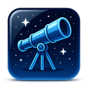 icon_space_telescope_glassy icon preview