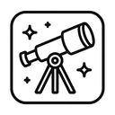 icon_space_telescope_line_art icon preview