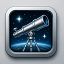 icon_space_telescope_metallic icon preview