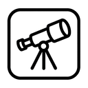 icon_space_telescope_monochrome icon preview