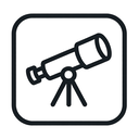 icon_space_telescope_thin icon preview