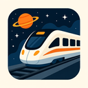 icon_space_train_flat_design icon preview