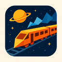 icon_space_train_origami icon preview
