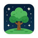 icon_space_tree_flat_design icon preview
