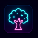 icon_space_tree_neon icon preview