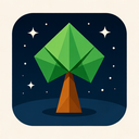 icon_space_tree_origami icon preview