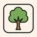 icon_space_tree_thin icon preview