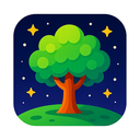 icon_space_tree_vibrant_colors icon preview