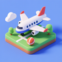 icon_sports_airplane_3d_isometric icon preview