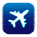 icon_sports_airplane_digital_glitch icon preview