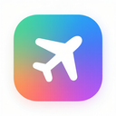 icon_sports_airplane_gradient icon preview