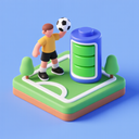 icon_sports_battery_3d_isometric icon preview