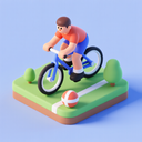 icon_sports_bicycle_3d_isometric icon preview