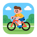icon_sports_bicycle_cartoon icon preview