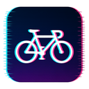icon_sports_bicycle_digital_glitch icon preview
