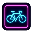 icon_sports_bicycle_neon icon preview