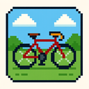icon_sports_bicycle_pixel_art icon preview