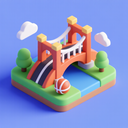 icon_sports_bridge_3d_isometric icon preview