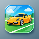 icon_sports_car_glassy icon preview