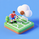 icon_sports_cloud_3d_isometric icon preview