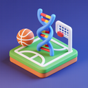 icon_sports_dna_strand_3d_isometric icon preview