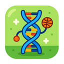 icon_sports_dna_strand_cartoon icon preview