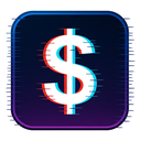 icon_sports_dollar_sign_digital_glitch icon preview