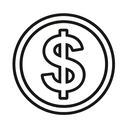 icon_sports_dollar_sign_line_art icon preview
