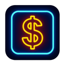 icon_sports_dollar_sign_neon icon preview