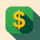 icon_sports_dollar_sign_shadow_effect icon preview