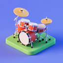 icon_sports_drum_3d_isometric icon preview
