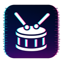 icon_sports_drum_digital_glitch icon preview
