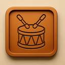 icon_sports_drum_embossed icon preview