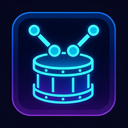 icon_sports_drum_futuristic icon preview