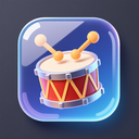 icon_sports_drum_glassy icon preview