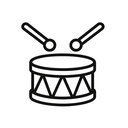 icon_sports_drum_minimal_outline icon preview