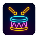 icon_sports_drum_neon icon preview