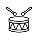 icon_sports_drum_outline icon preview