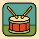 icon_sports_drum_retro icon preview