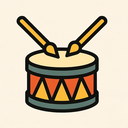 icon_sports_drum_sharp_edges icon preview