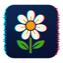 icon_sports_flower_digital_glitch icon preview