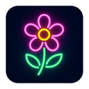 icon_sports_flower_neon icon preview